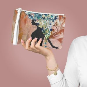 Artistic Clutch Bag with Floral Design | Stylish Accessory for Women