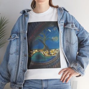 Artistic Floral Feminine Tee – Unisex Heavy Cotton Shirt New