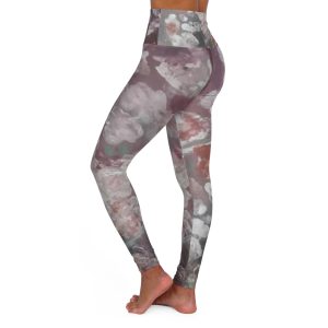 Artistic High Waisted Yoga Leggings | Stylish Activewear for Comfort & Performance