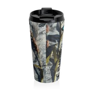 Artistic Nature-Inspired Stainless Steel Travel Mug – Perfect for On-the-Go Tea and Coffee Lovers