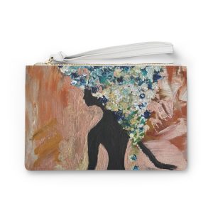 Artistic Clutch Bag with Floral Design | Stylish Accessory for Women