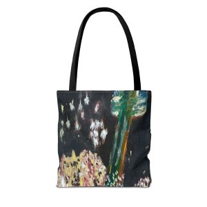 Artistic Floral Tote Bag – Unique Eco-Friendly Carryall for Nature Lovers