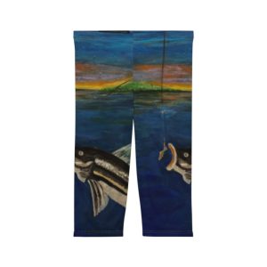 Fishing Adventure Women’s Capri Leggings – Stylish Outdoor Activewear