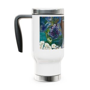 Stainless Steel Travel Mug with Handle, 14oz