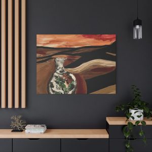 Desert Serenity Canvas Print – Abstract Landscape Art for Home Decor
