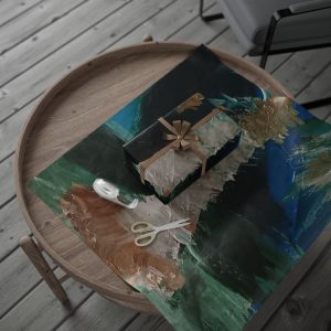 Artistic Palm Tree Wrapping Paper | Eco-Friendly Gift Wrap for Celebrations & Occasions