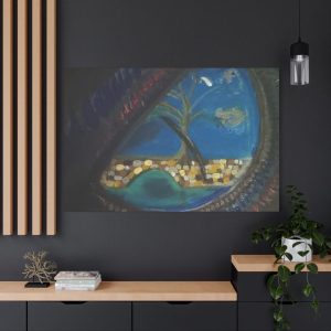 Serene Landscape Canvas Art – 1.25″ Stretched Wall Decor for Tranquil Spaces