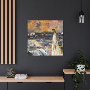 Spiritual Matte Canvas Wall Art – Jesus by the Sea
