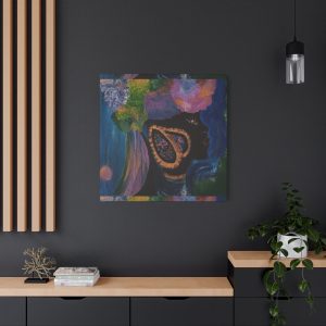 Black Woman Canvas Art – Colorful Abstract Wall Decor
