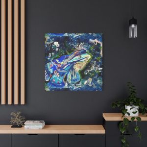 Vibrant Fish Art Canvas – Colorful Underwater Decor for Ocean Lovers