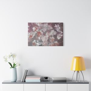 Floral Abstract Canvas Art – 12″ x 16″ Stretched Wall Decor