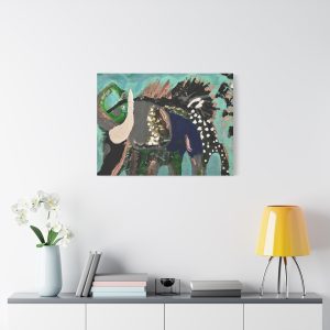 Colorful Elephant Canvas Art – Unique Stretched Wall Decor