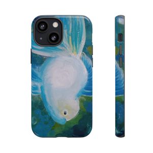 Colorful Fish Phone Case, Tough Phone Cover, Blue Art Case, Unique Gift for Fish Lovers, Stylish Protection for Smartphones